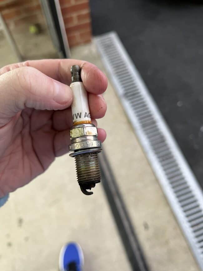 Audi S5 Worn Spark Plug